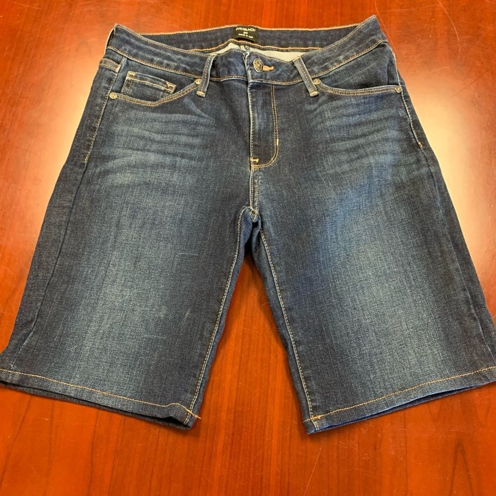 JustBlack High Rise Denim Shorts sz 27 EUC